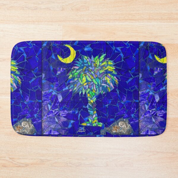 Item preview, Palmetto Tree & Moon Mosaic designed and sold by Jan Marvin Art Studio.