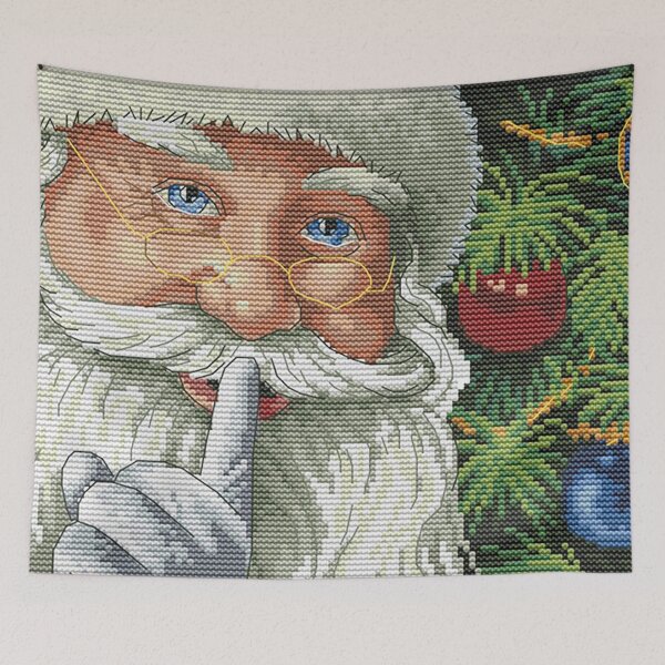 Item preview, Santa, Cross stitch Santa, pixelated Santa, Cross Stitch Christmas, Santa Claus, Kris Kringle designed and sold by Nostrathomas66.