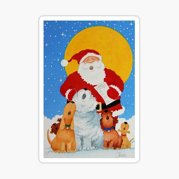Artikel-Vorschau von Weihnachten singende Hunde, designt und verkauft von Go-Postal.