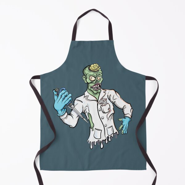 Item preview, Mad Scientist Zombie Funny Science Cartoon Character with PCR Pipette designed and sold by Zit-Zat-Zot.