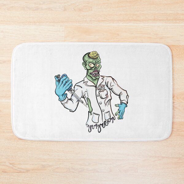 Item preview, Mad Scientist Zombie Funny Science Cartoon Character with PCR Pipette designed and sold by Zit-Zat-Zot.