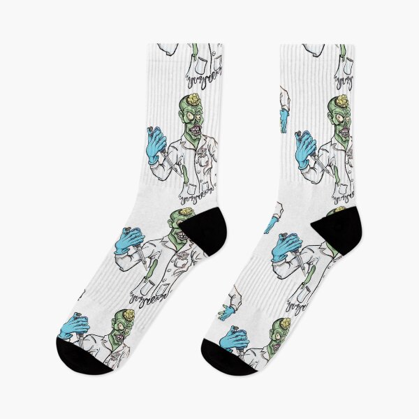 Item preview, Mad Scientist Zombie Funny Science Cartoon Character with PCR Pipette designed and sold by Zit-Zat-Zot.