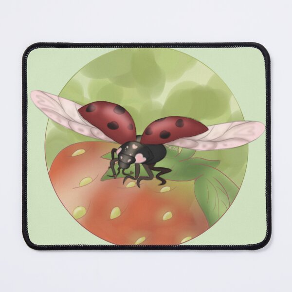 Item preview, Ladybug on a Strawberry ! designed and sold by Gibbous-.