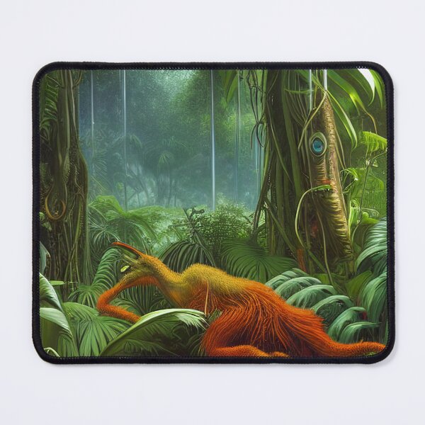 Item preview, Digital Painting Of a Lush Wet Natural Jungle With Beautiful Landscape designed and sold by NatureFood.