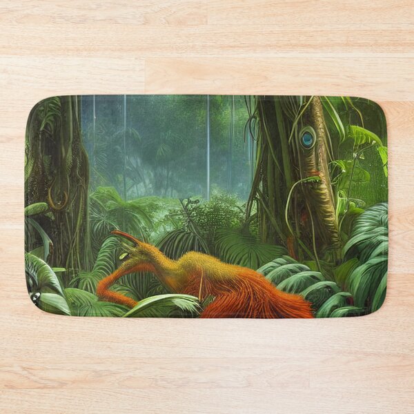 Item preview, Digital Painting Of a Lush Wet Natural Jungle With Beautiful Landscape designed and sold by NatureFood.