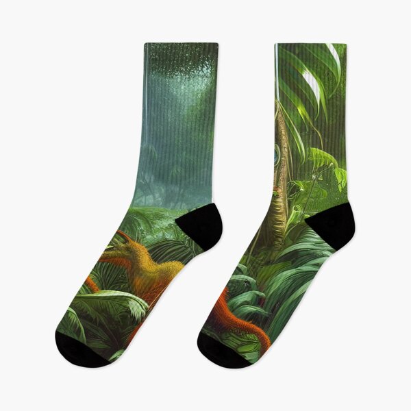 Item preview, Digital Painting Of a Lush Wet Natural Jungle With Beautiful Landscape designed and sold by NatureFood.