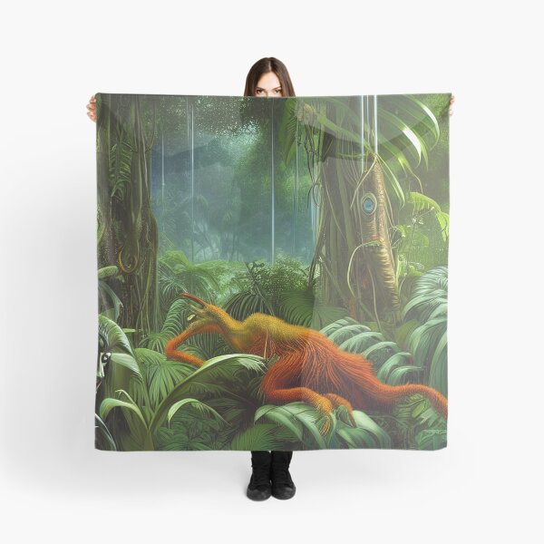 Item preview, Digital Painting Of a Lush Wet Natural Jungle With Beautiful Landscape designed and sold by NatureFood.