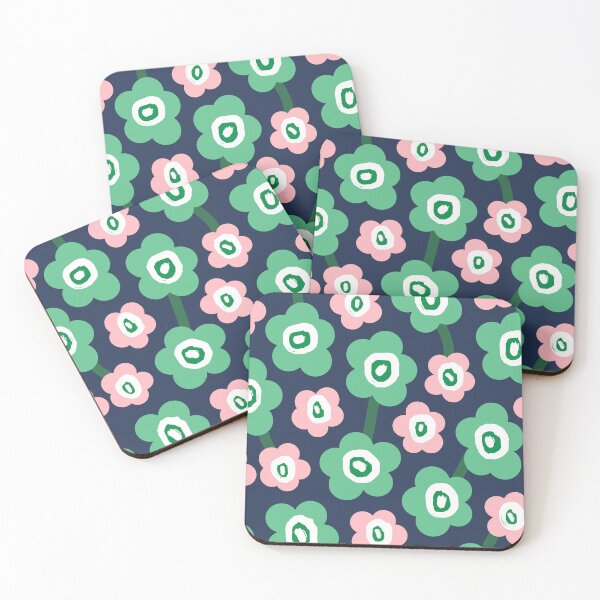 Item preview, Iconic Modern Scandinavian Garden in Pink and Emerald Green designed and sold by Deutschic.