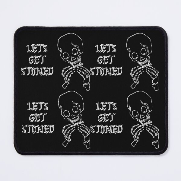 Item preview, Lets Get Stoned Stoner Skeleton Art designed and sold by ArtbyTana.