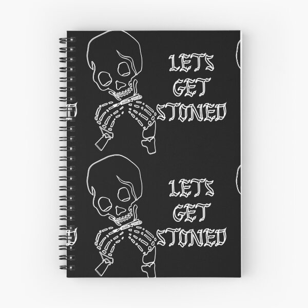 Item preview, Lets Get Stoned Stoner Skeleton Art designed and sold by ArtbyTana.
