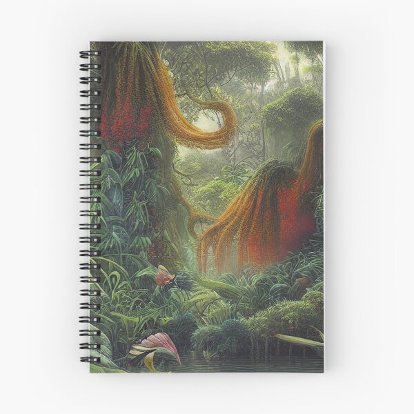 Item preview, Digital Painting Of a Lush Wet Natural Jungle designed and sold by NatureFood.