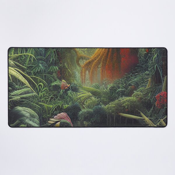 Item preview, Digital Painting Of a Lush Wet Natural Jungle designed and sold by NatureFood.