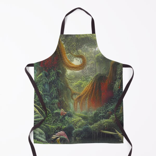 Item preview, Digital Painting Of a Lush Wet Natural Jungle designed and sold by NatureFood.