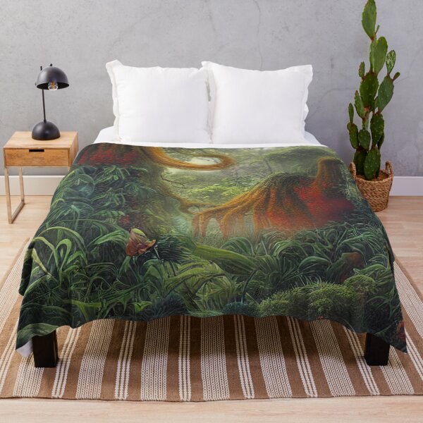 Item preview, Digital Painting Of a Lush Wet Natural Jungle designed and sold by NatureFood.