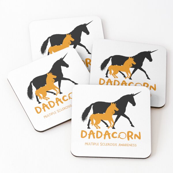 Item preview, Multiple Sclerosis Awareness Dad Unicorn Dadacorn Support Multiple Sclerosis Warrior  designed and sold by RunningShop.