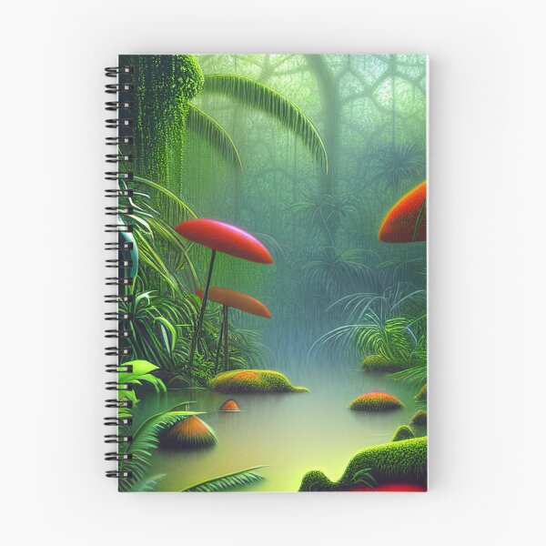 Item preview, Digital Painting Of a Lush Wet Natural Jungle designed and sold by NatureFood.