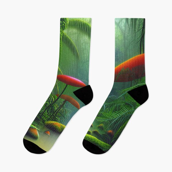 Item preview, Digital Painting Of a Lush Wet Natural Jungle designed and sold by NatureFood.