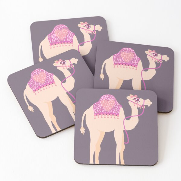 Item preview, Camel caprichoso gráfico coral rosa designed and sold by Sarah Trett.