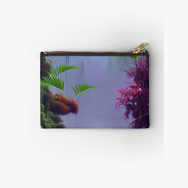 Item preview, Digital Painting Of a Lush Wet Purple Natural Jungle designed and sold by NatureFood.