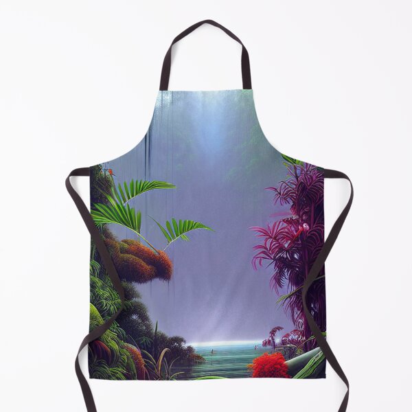 Item preview, Digital Painting Of a Lush Wet Purple Natural Jungle designed and sold by NatureFood.