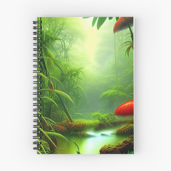 Item preview, Digital Painting Of a Lush Wet Natural Jungle designed and sold by NatureFood.