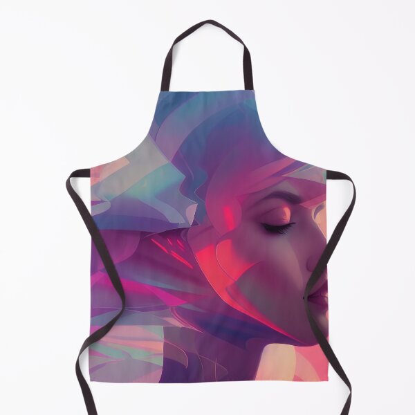 Item preview, girl wrapped in synth wave water smoke designed and sold by Dicoart.