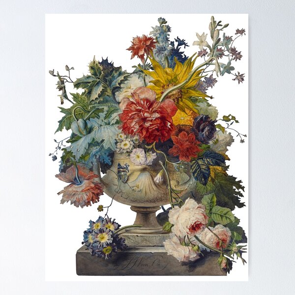 Item preview, Floral Vintage Flower Art Masterpiece Painting Without Background designed and sold by Siela.