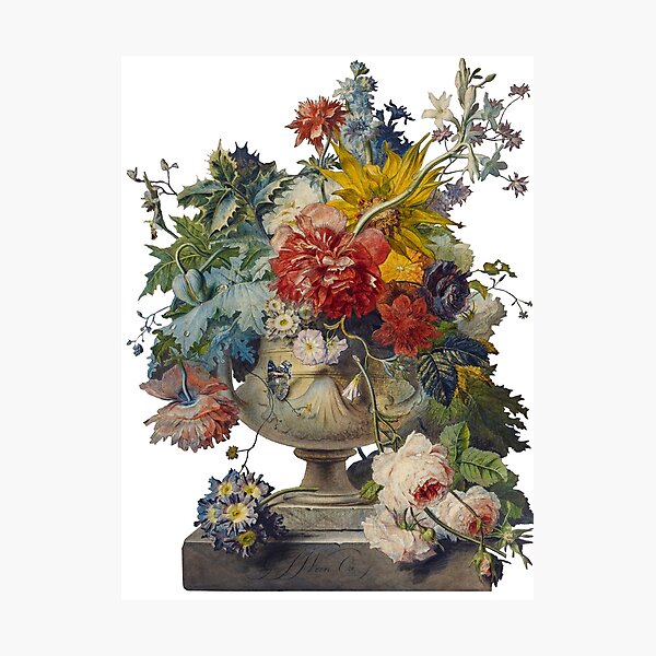 Item preview, Floral Vintage Flower Art Masterpiece Painting Without Background designed and sold by Siela.