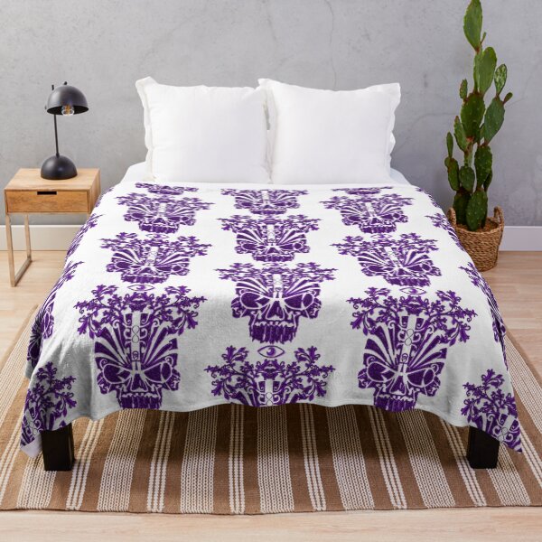 Item preview, 1111 Metallic Purple Floral Skull Of Renewal designed and sold by DesignLust.