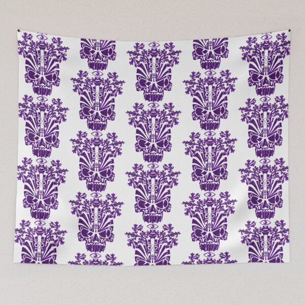 Item preview, 1111 Metallic Purple Floral Skull Of Renewal  designed and sold by DesignLust.