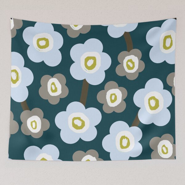 Item preview, Iconic Modern Scandinavian Garden in Grey and Light Blue designed and sold by Deutschic.