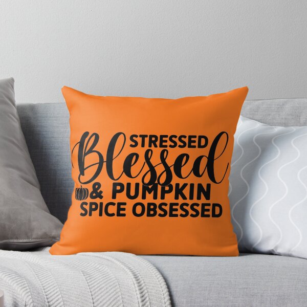 Item preview, Stressed Blessed & Pumpkin spice obsessed designed and sold by ataraxiastore.