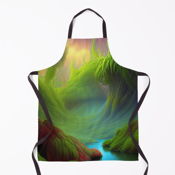Item preview, Digital Painting Of a Lush Wet Natural Jungle designed and sold by NatureFood.