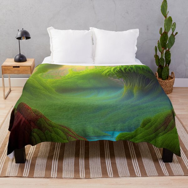 Item preview, Digital Painting Of a Lush Wet Natural Jungle designed and sold by NatureFood.