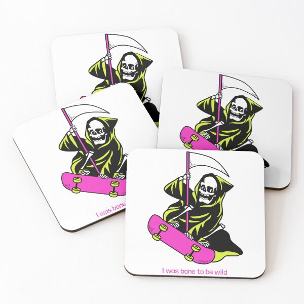 Item preview, bone to be wild - skateboarding death designed and sold by LidaRayArt.