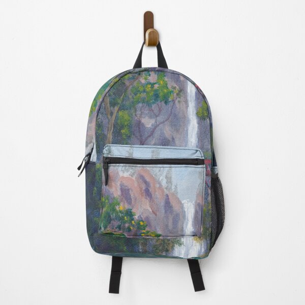Item preview, Waterfall, Trees, Bridge, Multnomah Falls, Oregon, Columbia River, Painting designed and sold by Aryxaba.