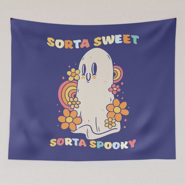 Item preview, sorta sweet sorta spooky funny ghost boo designed and sold by knittinggrandma.