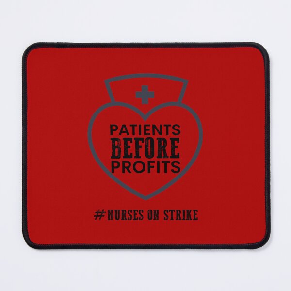 Item preview, PATIENTS OVER PROFITS Nurses ON STRIKE NURSE STRIKE 2022 LIGHT designed and sold by JadedVintage.