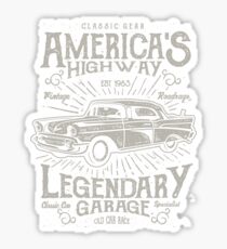 Vintage Car Retro Vintage Sticker