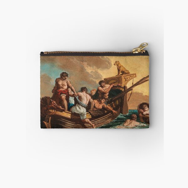 Item preview, Mariners Rescuing a Young Boy Adrift at Sea in a Basket | Giovanni Paolo Panini | 1730 Italian Nautical Art designed and sold by CJET.