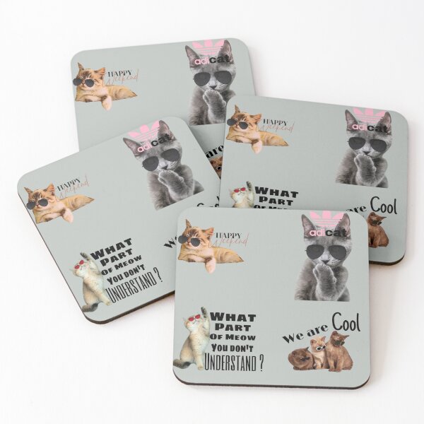 Item preview, Cat Stickers packs designed and sold by CatwithSpecs.