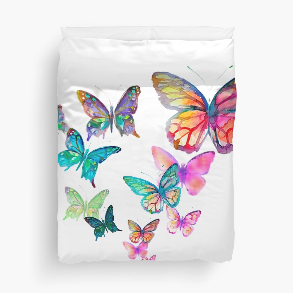 "Butterflies" Duvet Cover for Sale by aastankovic Redbubble