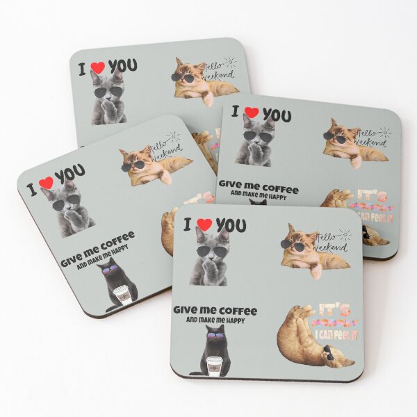 Item preview, Cat Stickers packs designed and sold by CatwithSpecs.