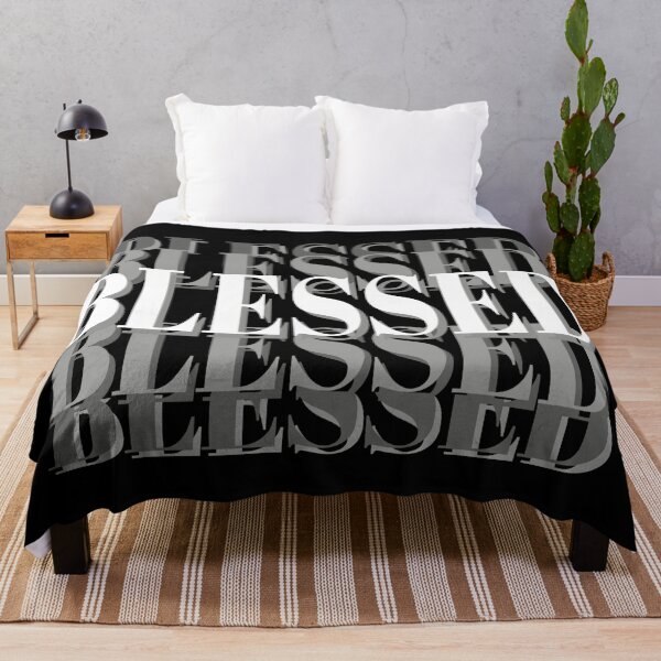 Item preview, Blessed Inspirational Statement (Black Background) designed and sold by ArtByLM.
