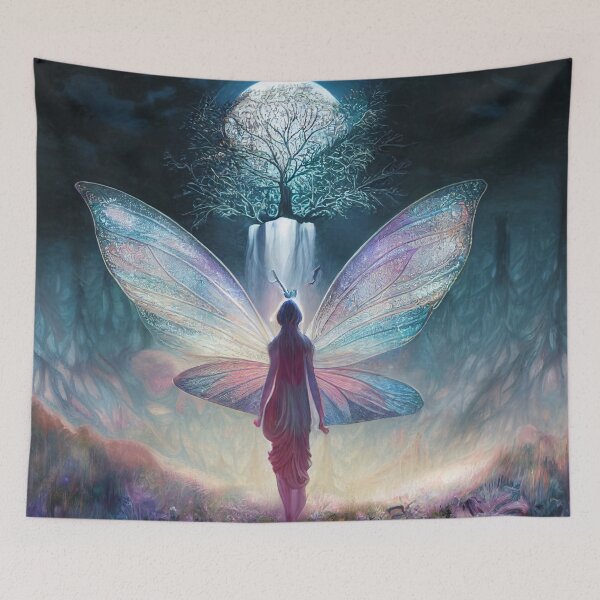 Item preview, Full Moon Tree Faerie designed and sold by fairytailsaiart.