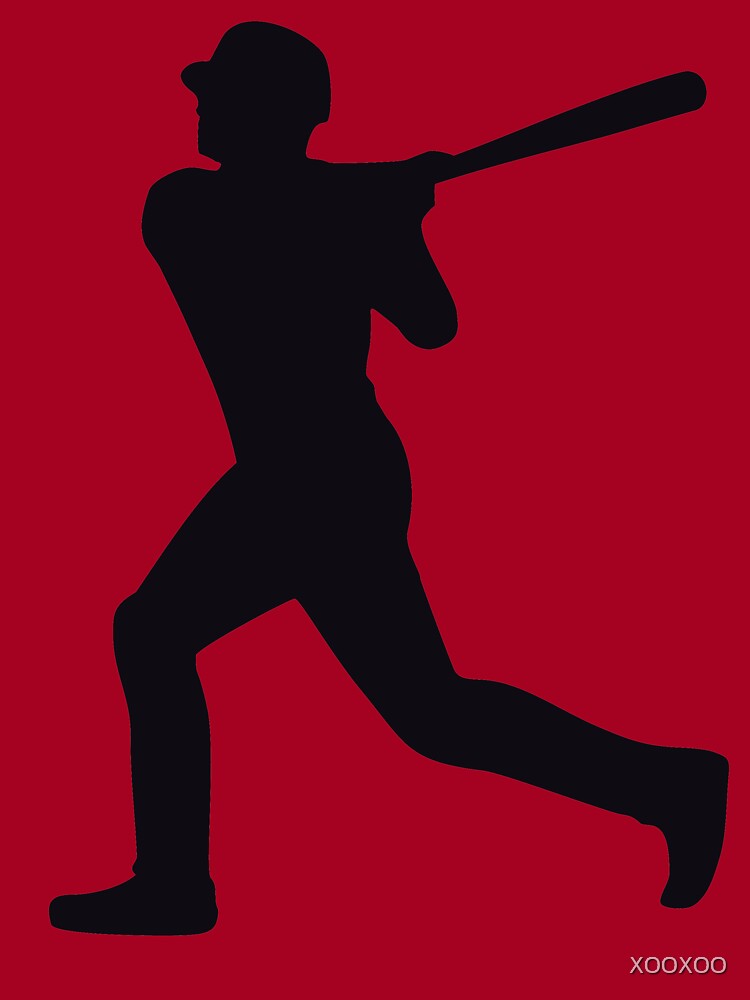 Baseball Player Silhouette - Black