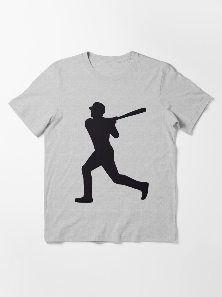 Baseball Player Silhouette - Batter - Black Kids T-Shirt for Sale