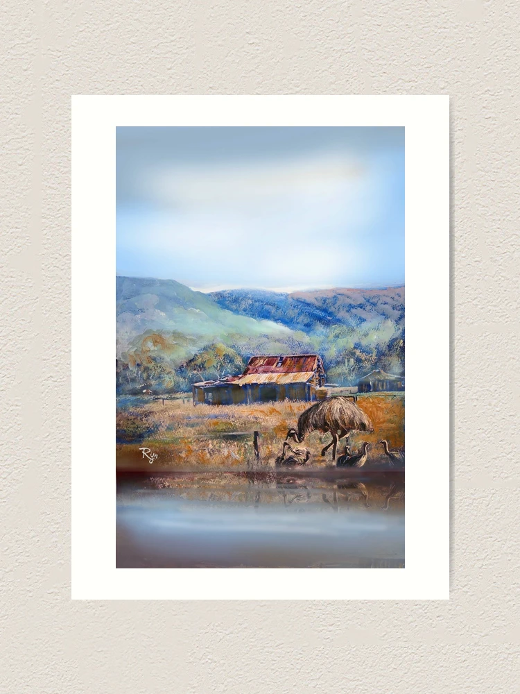 Thumbnail 1 of 3, Art Print, Rural Reflections designed and sold by WrenCottage.