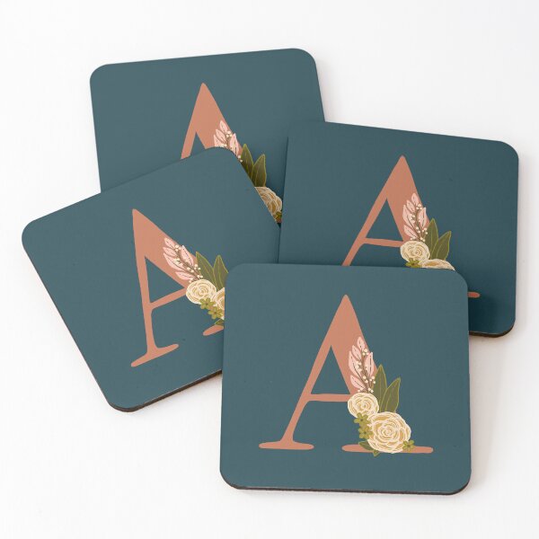 Artikelvorschau, Blumenmonogramm A entworfen und verkauft von NewBranchStudio.