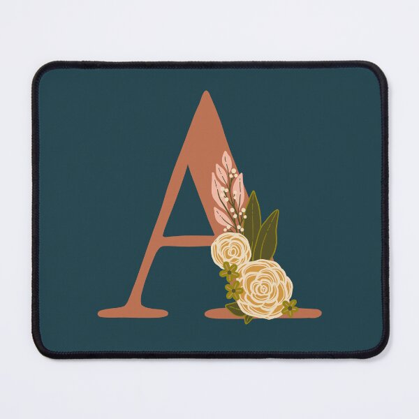 Artikelvorschau, Blumenmonogramm A entworfen und verkauft von NewBranchStudio.